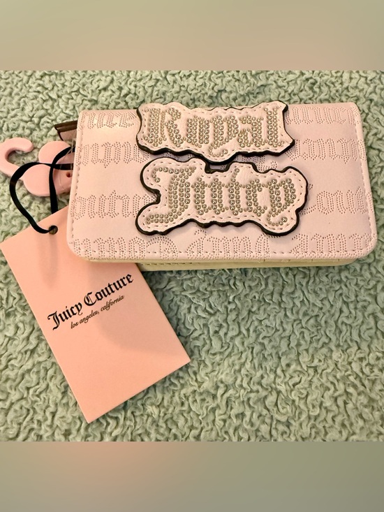 Juicy Couture Handbags - Juicy Couture Light Pink Crystal-Embellished Wallet